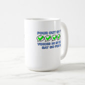 Quatre Voix Sur Cinq Mug Drôle (Devant droit)