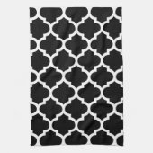 Quatrefoil Black en White Kitchen Towels Theedoek (Verticaal)