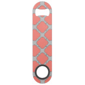 Quatrefoil corail et gris (Dos)