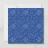 Quatrefoil Delft Blue Toile - Invitation Fête de l (Dos)