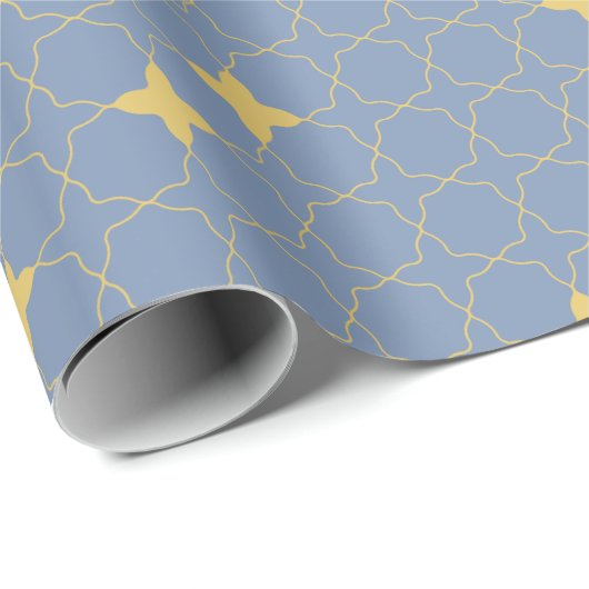 Quatrefoil Geometric Pattern Wrapping Paper Cadeaupapier (Rol Hoek)