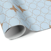 Quatrefoil Geometric Pattern Wrapping Paper Cadeaupapier (Rol Hoek)