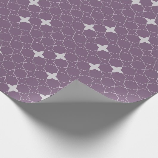 Quatrefoil Geometric Pattern Wrapping Paper Cadeaupapier (Hoek)