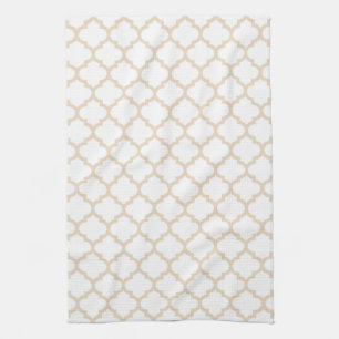 Quatrefoil Kitchen Towel in Ivoorkust Theedoek