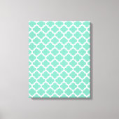 Quatrefoil Lattice Trellis Patroon Elke kleur Canvas Afdruk (Voorkant)