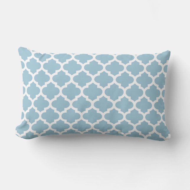 Quatrefoil Lattice Trellis Patroon Elke kleur Kussen (Voorkant)