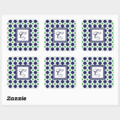 Quatrefoil Monogram Stickers (Vel)