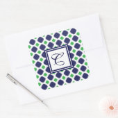 Quatrefoil Monogram Stickers (Envelop)