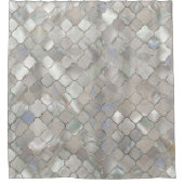 Quatrefoil Moroccan Pattern Moeder van Pearl Douchegordijn (Voorkant)