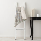 Quatrefoil Moroccan Pattern Moeder van Pearl Sherpa Deken (In situ)