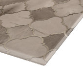 Quatrefoil Moroccan Pattern Pastel Mineral Quartz Snijplank (Hoek)