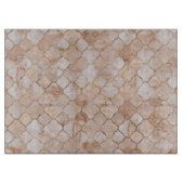 Quatrefoil Moroccan Pattern Pastel Quartz Snijplank (Voorkant)