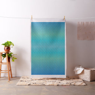 Quatrefoil Ombre Blauw Stof