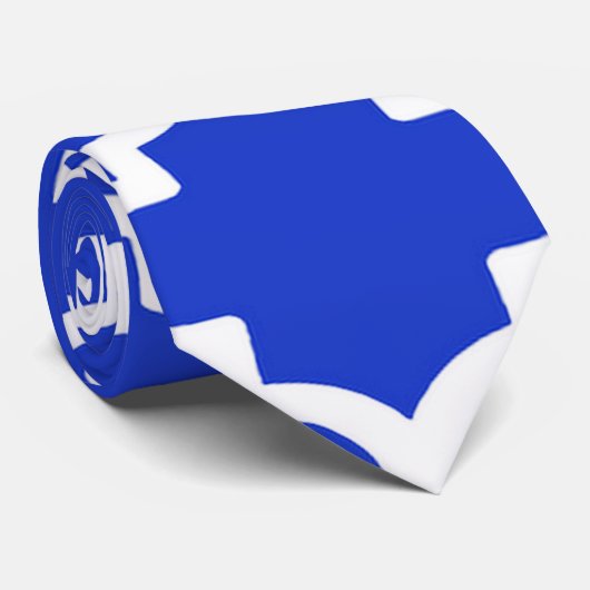 Quatrefoil patroon in Royal Blue Stropdas (Opgerold)