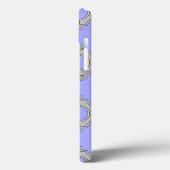 Quatrefoil periwinkle en grijs Hoesje-Mate iPhone  Case-Mate iPhone Case (Achterkant / Links)