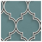 Quatrefoil Turquoise tissu vert (Fermer)