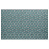 Quatrefoil Turquoise tissu vert (Fat Quarter)
