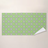 Quatrefoil vert (Serviette de bain)