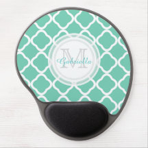 Quatrefoil Water Leaf Monogram Muismat