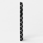 Quatrefoil, zwart-wit, Latticework, Trellis Case-Mate iPhone Case (Achterkant/links)