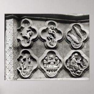 Quatrefoliën met de Tekenen van de Zodiac Poster