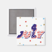 Quatrième 4 juillet Magnets de réfrigérateur (Recto/Verso)