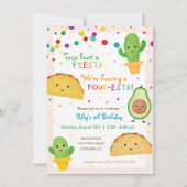 Quatrième anniversaire Taco invitation thème - qua (Devant)