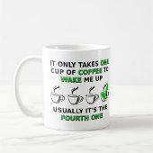 Quatrième Coupe amusante Mug (Gauche)