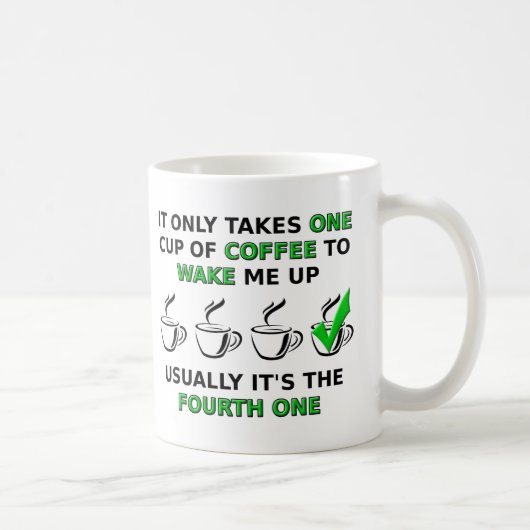 Quatrième Coupe amusante Mug (Droite)