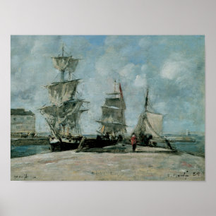 Quay in Honfleur Poster