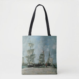 Quay in Honfleur Tote Bag