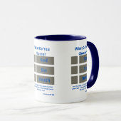 Que Choisis-Tu ? Romans 6:23 Mug à deux tons (Devant droit)