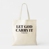 "Que Dieu le porte" Bible chrétienne Verse Sac fou (Dos)
