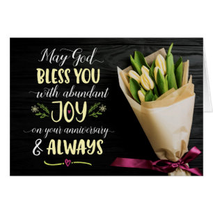 Que Dieu vous bénisse avec joie à l'occasion de vo