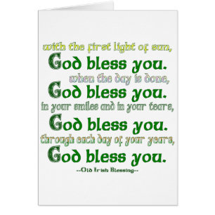 Que Dieu vous bénisse Irish Blessing