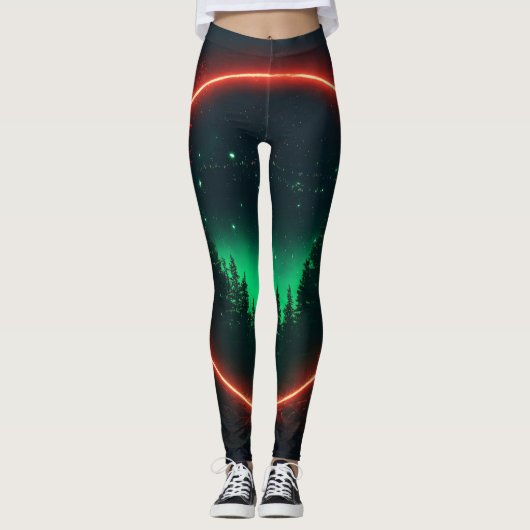 Que diriez-vous de "Midnight Aurora Leggings : Nig (Devant)
