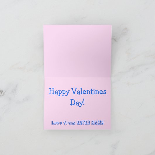 Que dit le Fox ? Carte Valentines (Intérieur)