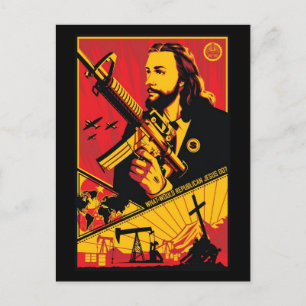 Que ferait Jésus Républicain ? Carte postale