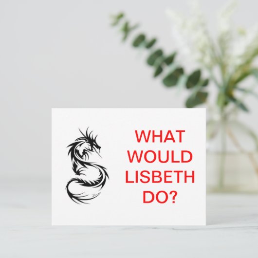 Que ferait Lisbeth ? Carte postale (Debout devant)