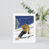 Que la neige soit/Ski carte postale (Debout devant)