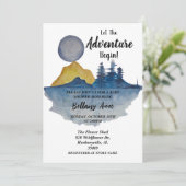 Que l'aventure commence Invitation Baby Shower (Debout devant)