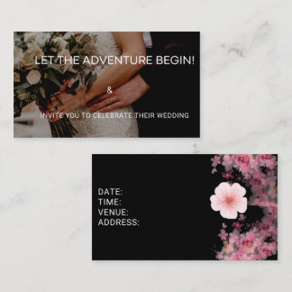 Que l'aventure commence - Invitation de mariage