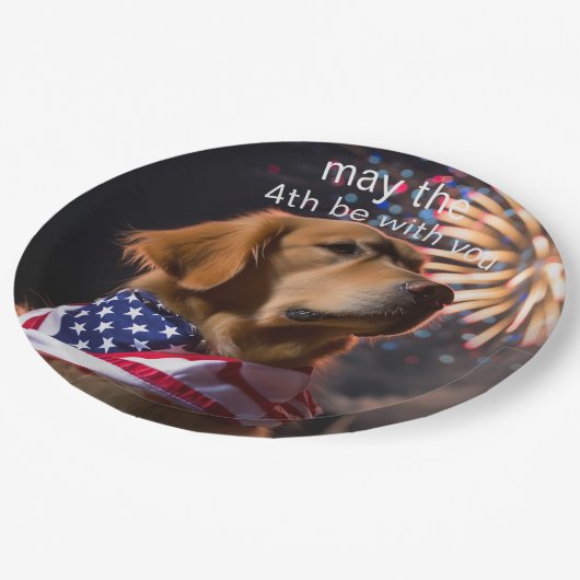 que le 4e soit avec vous assiettes (Angle)