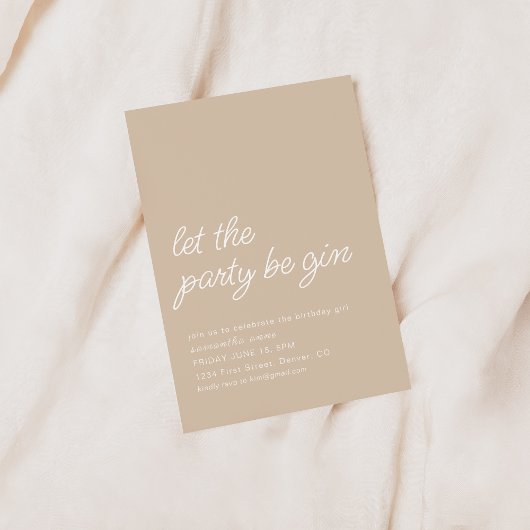 Que le parti soit gagnant Invitation d'anniversair