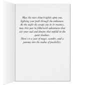 Que les Étoiles Illuminent Votre Chemin – Carte d' (Intérieur (Droit))