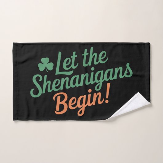 Que les Shenanigans commencent drôle irlandais St (Serviette à main)