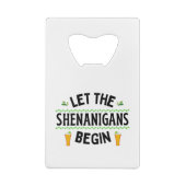 Que les Shenanigans commencent la Saint Patrick (Dos)