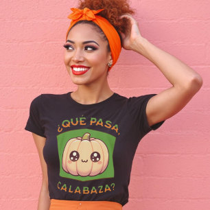 Qué pasa calabaza Halloween Spaans Shirt