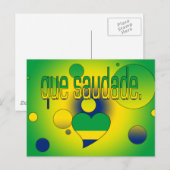 Que Saudade! Pop voor Braziliaanse vlag Briefkaart (Voorkant / Achterkant)