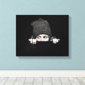 "Que se passe-t-il ?" impression sur toile (Insitu (Plancher de Bois))